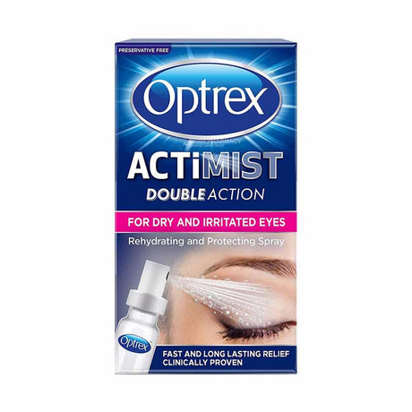 Optrex Actimist Double Action Spray For Dry & Irritated Eyes 10ml – soothes and hydrates dry, irritated eyes