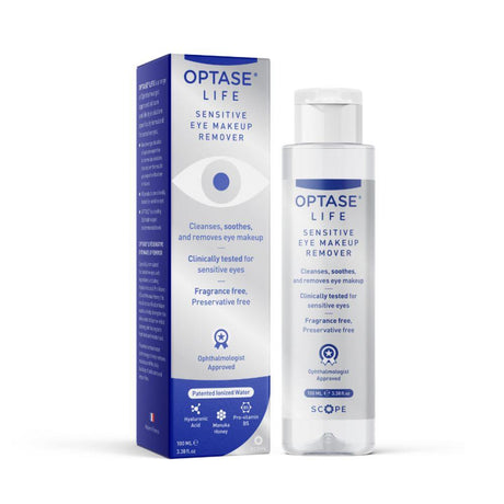 Optase Life Sensitive Eye Makeup Remover 100ml – soothes and hydrates dry, irritated eyes