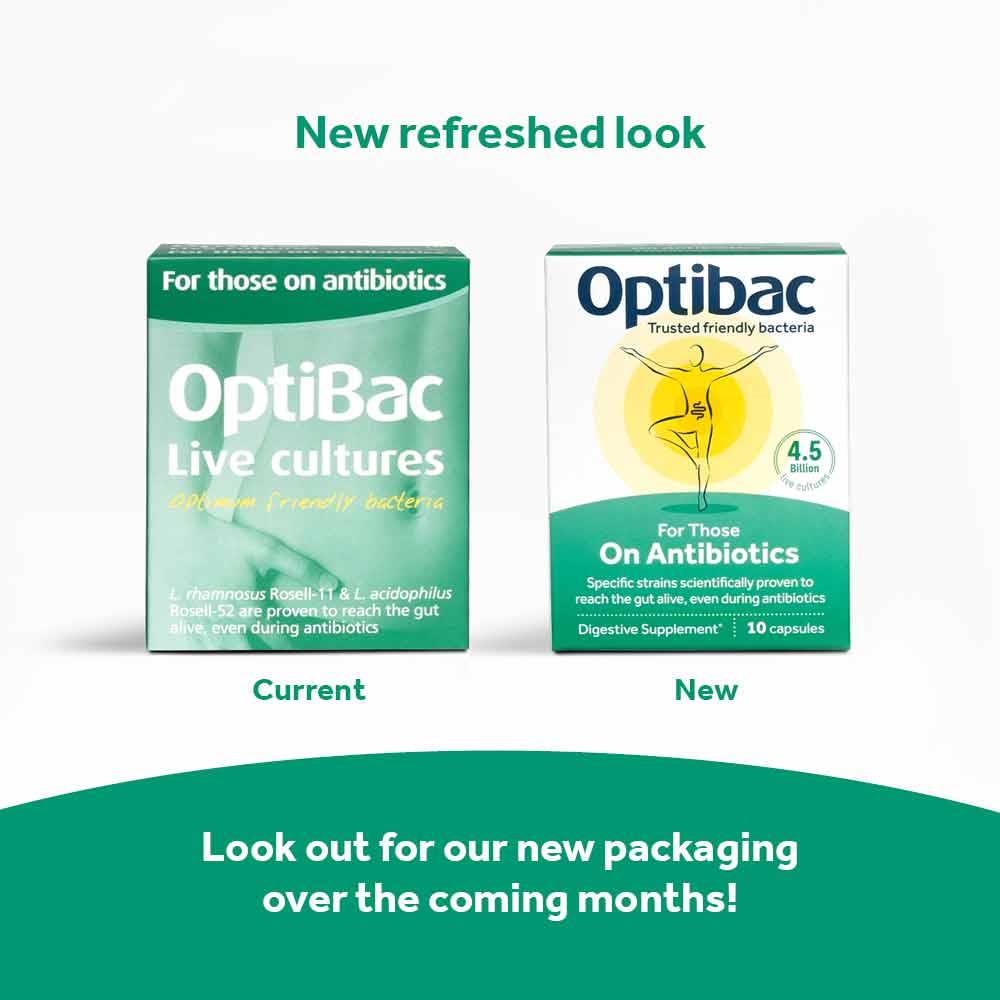OptiBac Probiotics For Those On Antibiotics 10 Capsules