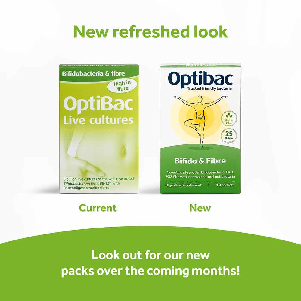 Optibac Probiotics 25 Billion Bifidobacteria & Fibre 30 Sachets