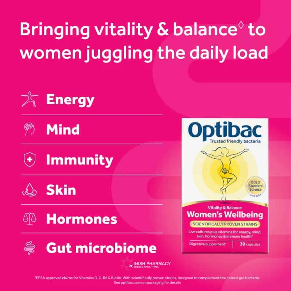 OptiBac Probiotics Women's Wellbeing 30 Capsules