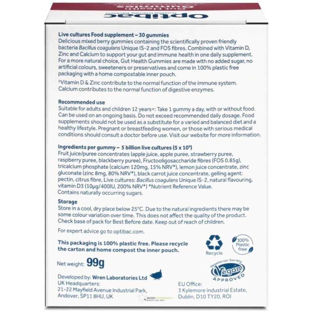 OptiBac Probiotics Gut Health Gummies 30 Pack