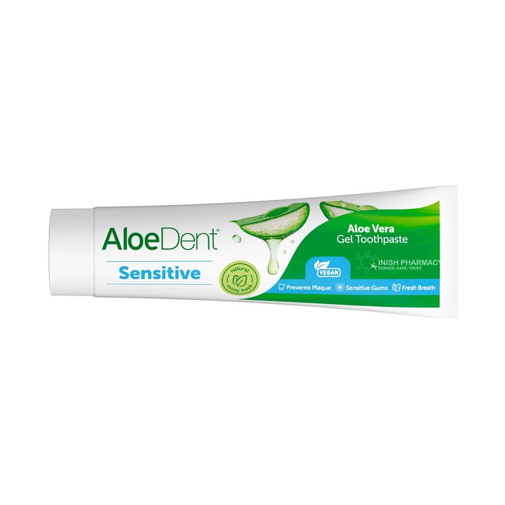Optima Aloe Dent Sensitive Fluoride Toothpaste 100ml – cleans teeth and supports oral health