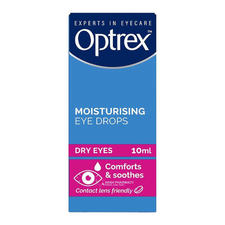 Optrex Moisturising Eye Drops For Dry Eyes 10ml – soothes and hydrates dry, irritated eyes