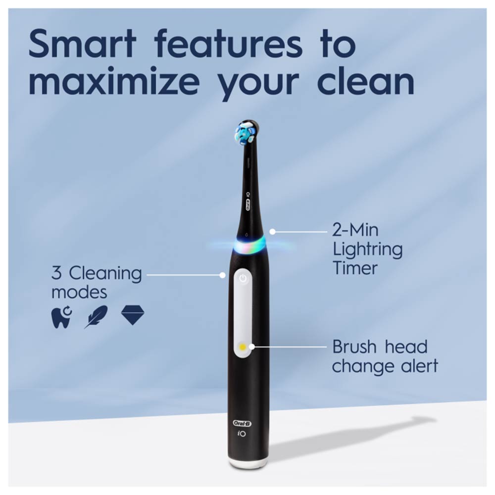 Oral-B iO3 Matt Black Electric Toothbrush +Travel Case