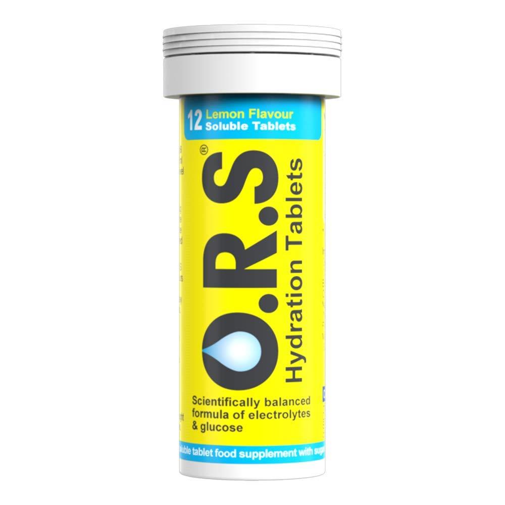 O.R.S. Rehydration Salts (ORS) Lemon Flavour 12 Pack