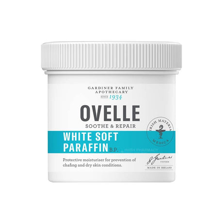 Ovelle White Soft Paraffin Emollient Moisturiser 100g – soothes and protects eczema-prone skin