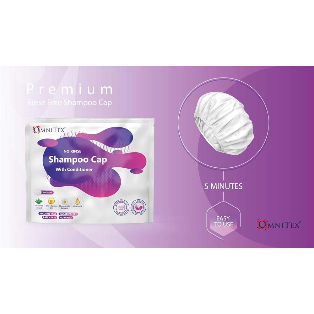 Omnitex No Rinse Shampoo Cap With Conditioner