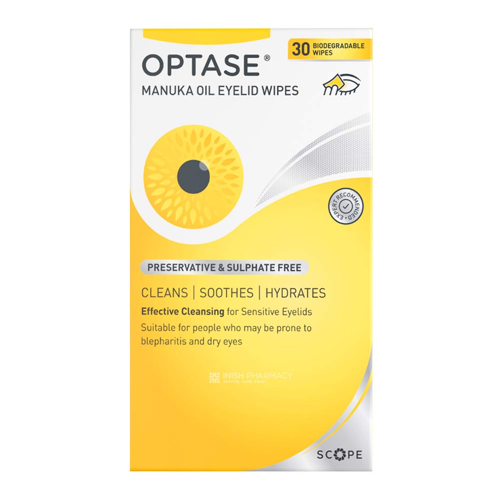 Optase Manuka Oil Eyelid Wipes 30 Pack – for everyday health and wellbeing