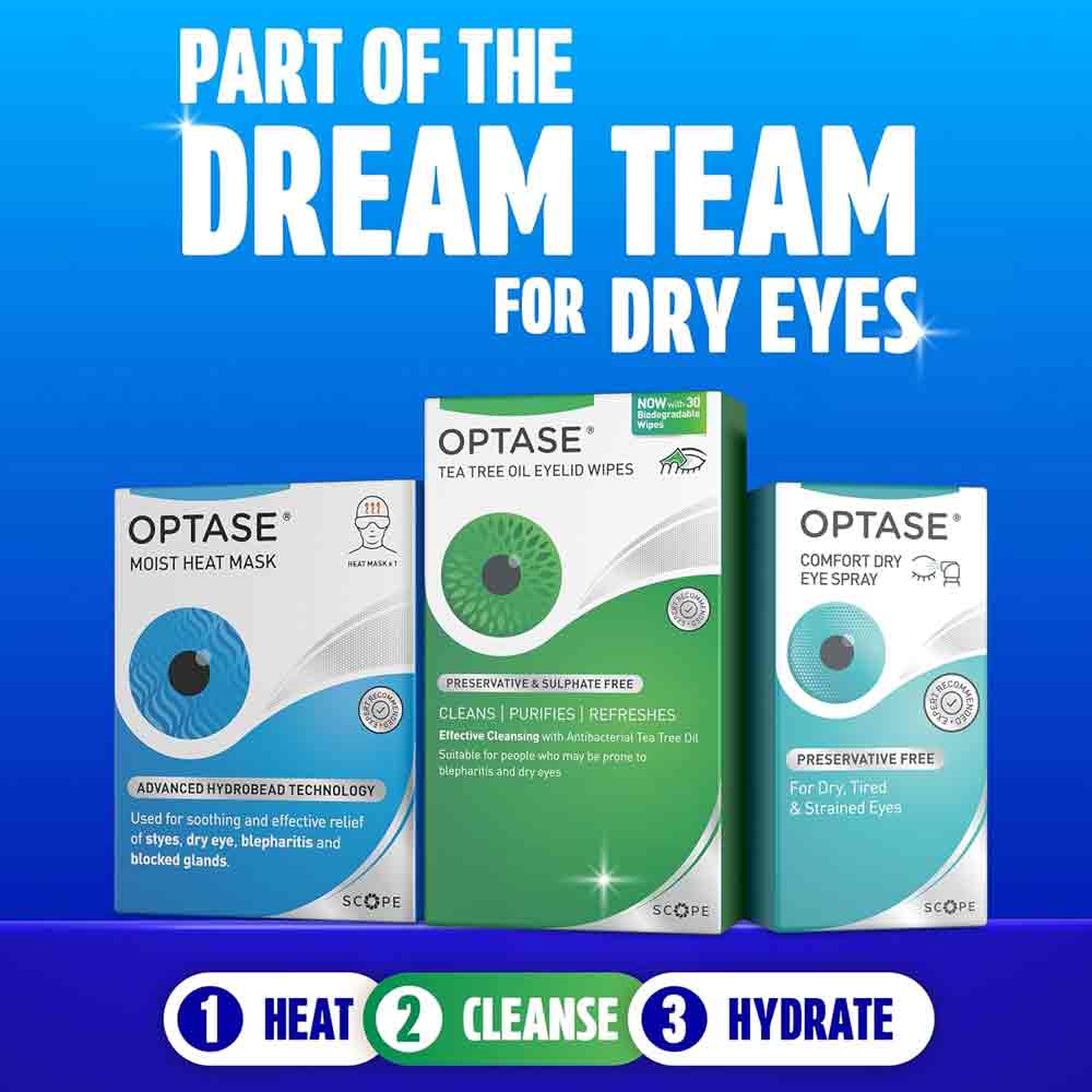 Optase TTO Lid Wipes 30 Pack