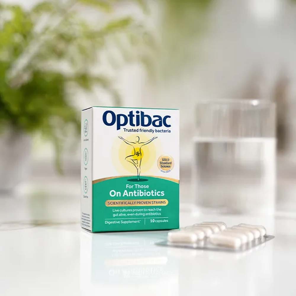 OptiBac Probiotics For Those On Antibiotics 10 Capsules
