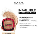 L'Oreal Infallible 24H Fresh Wear Powder Foundation 120