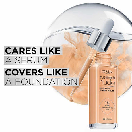L'Oreal True Match Nude Plumping Tinted Serum 5-6 Medium Tan