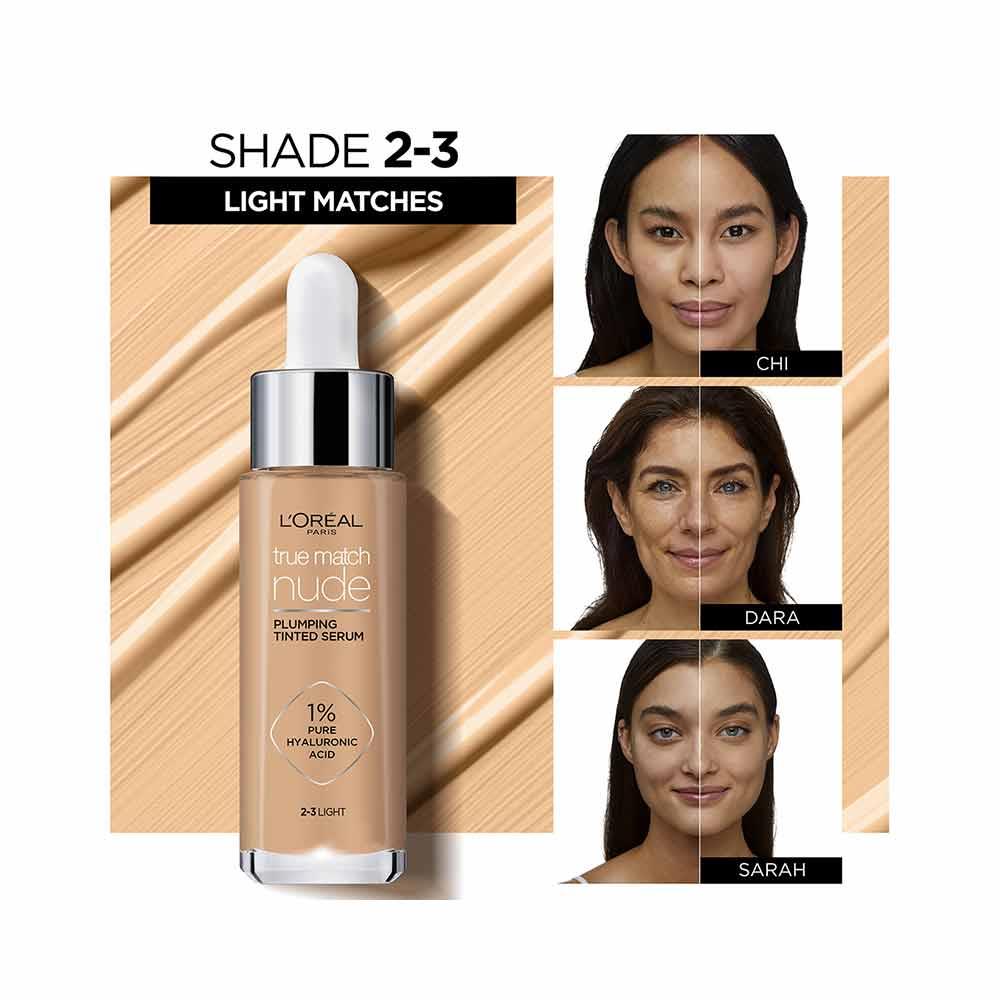L'Oreal True Match Nude Plumping Tinted Serum 7-8 Tan-Deep