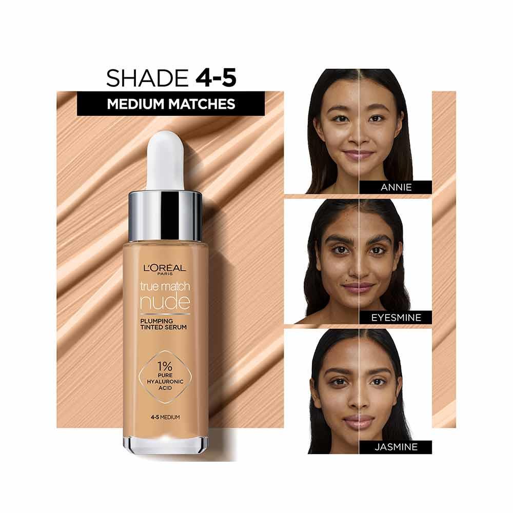 L'Oreal True Match Nude Plumping Tinted Serum 7-8 Tan-Deep