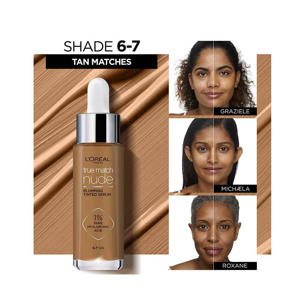 L'Oreal True Match Nude Plumping Tinted Serum 7-8 Tan-Deep