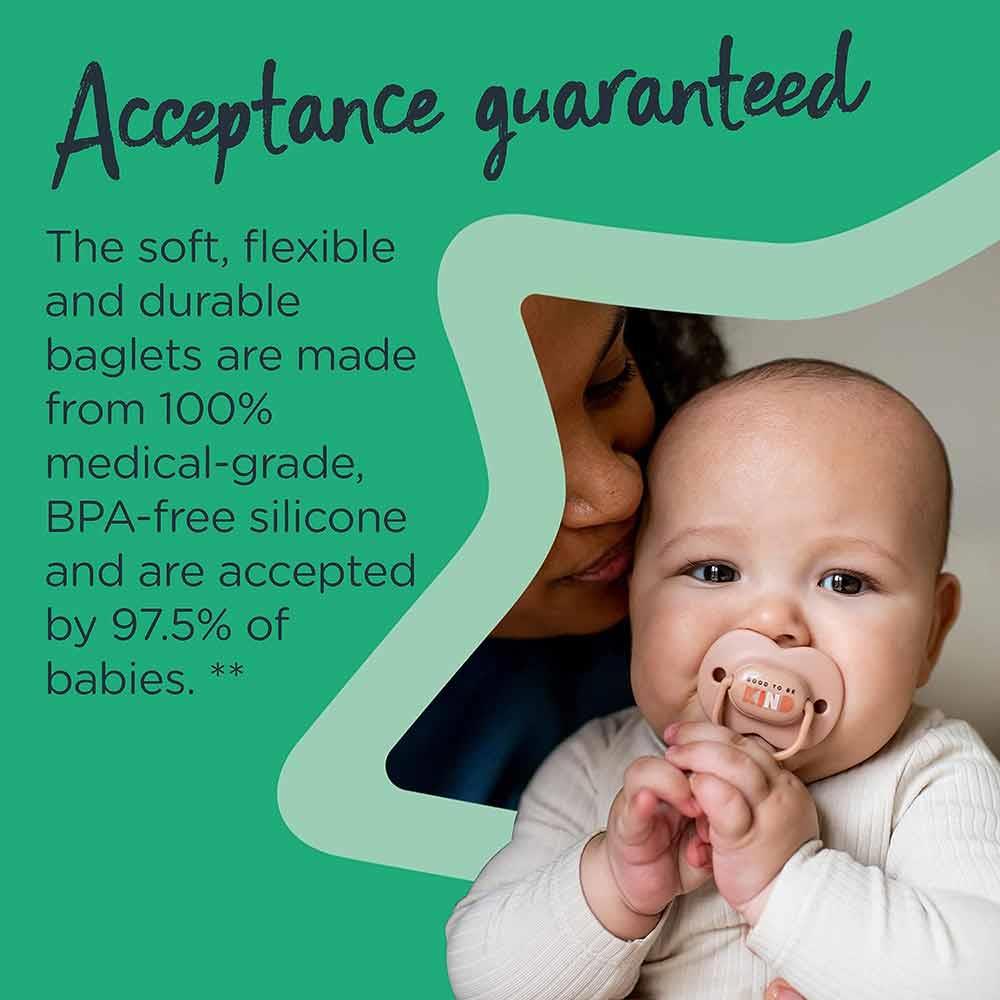 Tommee Tippee Anytime Orthodontic Soothers 0-6m 2 Pack