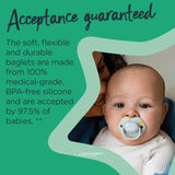 Tommee Tippee Closer To Nature Moda Orthodontic Silicone Soothers 0-6m 2 Pack