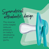 Tommee Tippee Closer To Nature Moda Orthodontic Silicone Soothers 0-6m 2 Pack