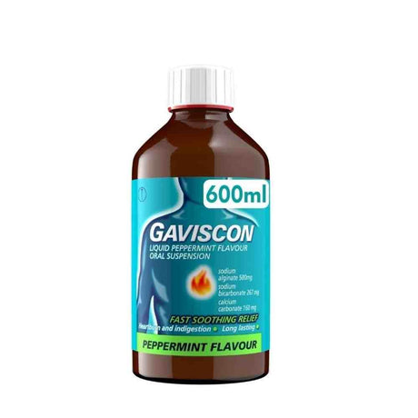 Gaviscon Liquid Peppermint – provides effective relief from acid reflux and heartburn
