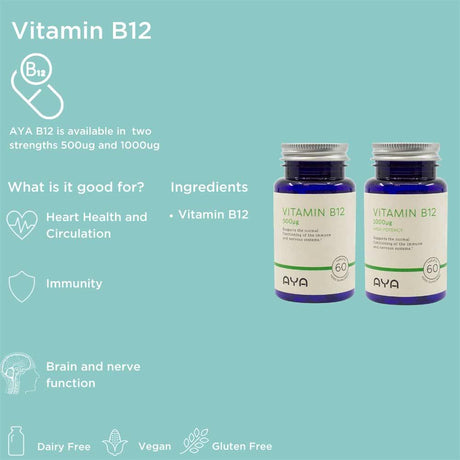AYA Vitamin B12 1000ug Tablets