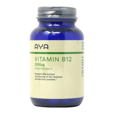 AYA Vitamin B12 1000ug Tablets – vitamin B12 for energy metabolism and nerve health