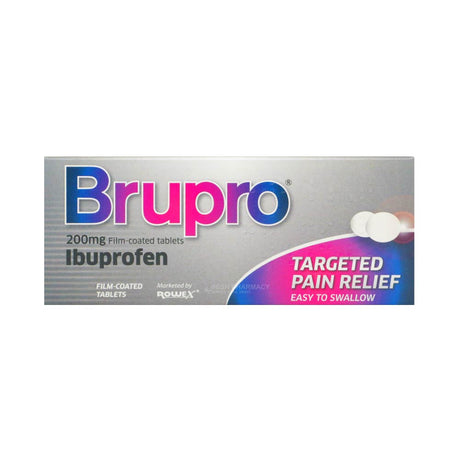 Brupro Ibuprofen 200mg Tablet – soothes muscular aches and tension