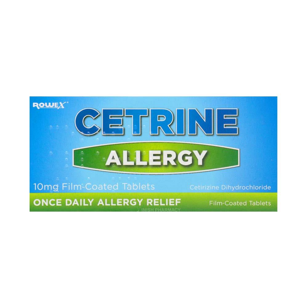 Cetrine Hayfever Allergy Relief 10mg Cetirizine Tablets