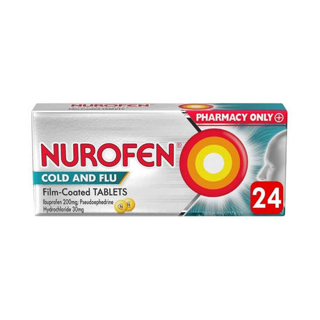 Nurofen Cold & Flu 200mg/30mg Film Coated Tablets – relieves cold and flu symptoms