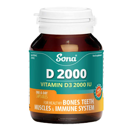 Sona D 2000 Vitamin D3 – vitamin D3 to support bones, muscles and immunity