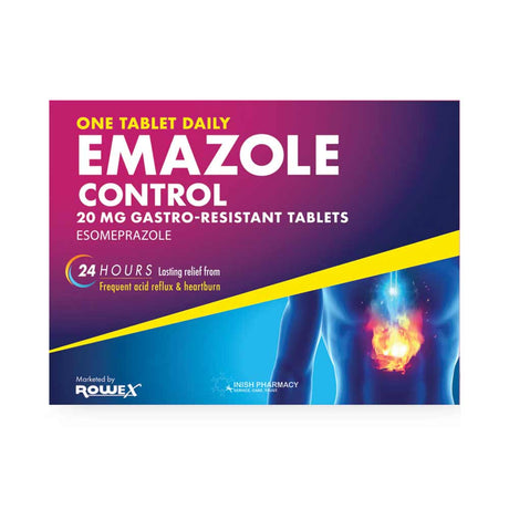 Emazole Control Esomeprazole Tablets – provides effective relief from acid reflux and heartburn