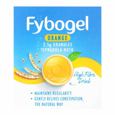 Fybogel Orange Sachets – provides gentle, effective constipation relief