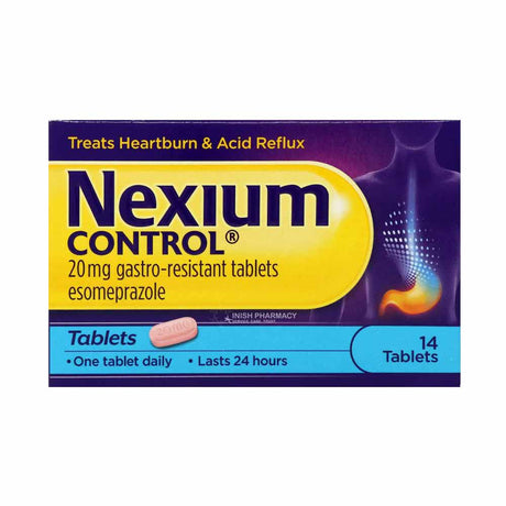 Nexium Control Esomeprazole Tablets – provides effective relief from acid reflux and heartburn