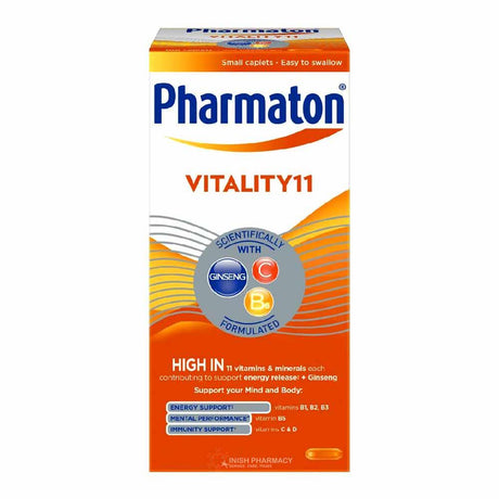 Pharmaton Caplets Vitality11 Multivitamins & Minerals with Ginseng G115 – a daily multivitamin for complete nutritional