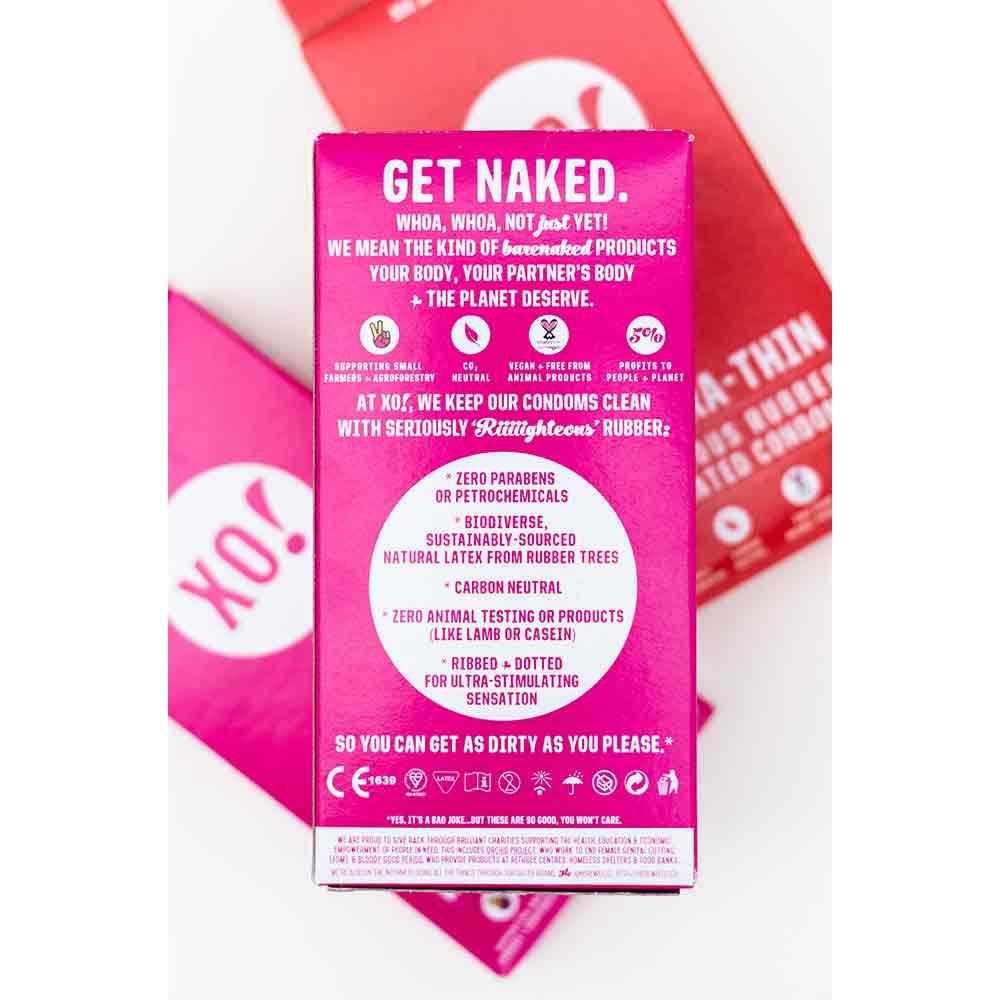 XO! Condoms High Sensation Ribbed & Dotted Condoms