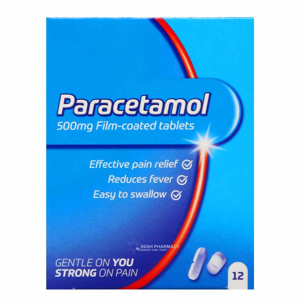 GSK Paracetamol 500mg Film Coated Tablets 12 Pack