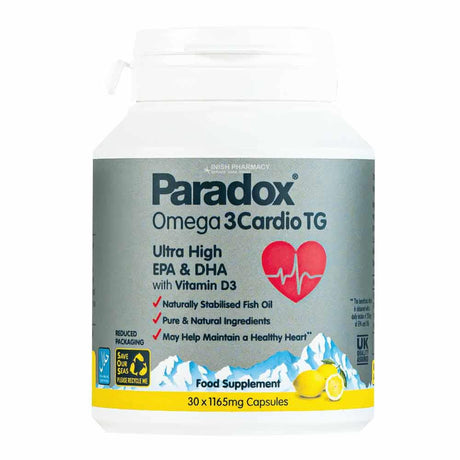 Paradox Omega 3 Cardio TG 775mg 30 Capsules – omega fatty acids for heart and cognitive health