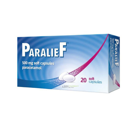 Paralief Paracetamol 500mg Soft Capsules 20 Pack – provides effective pain relief