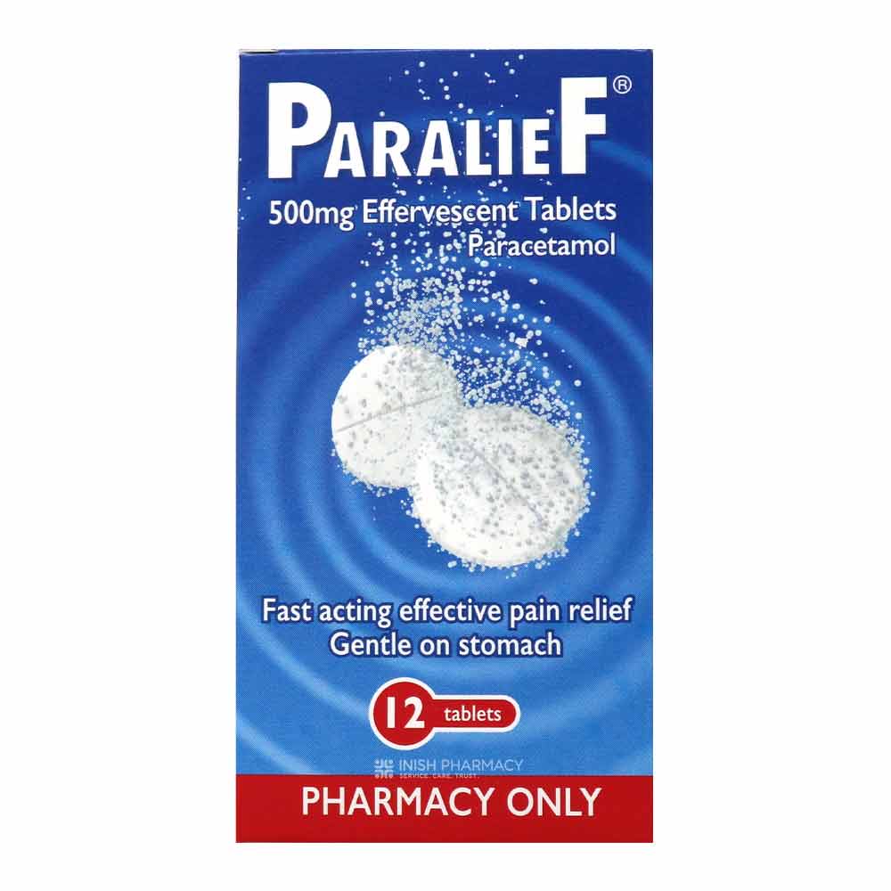 Paralief Paracetamol 500mg Effervescent Tablets 12 Pack