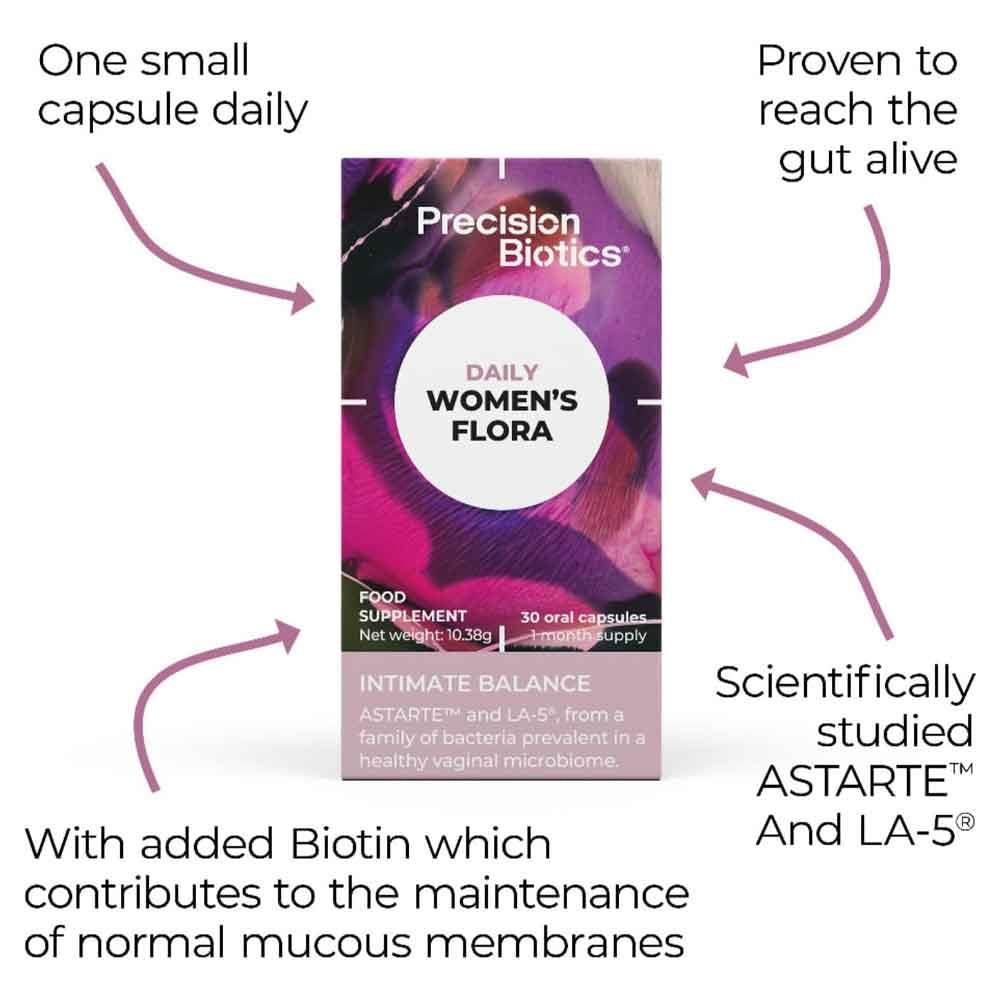 Precision Biotics Daily Women's Flora 30 Capsules