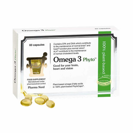 Pharma Nord BioActive Omega 3 Phyto 60 Capsules – omega fatty acids for heart and cognitive health