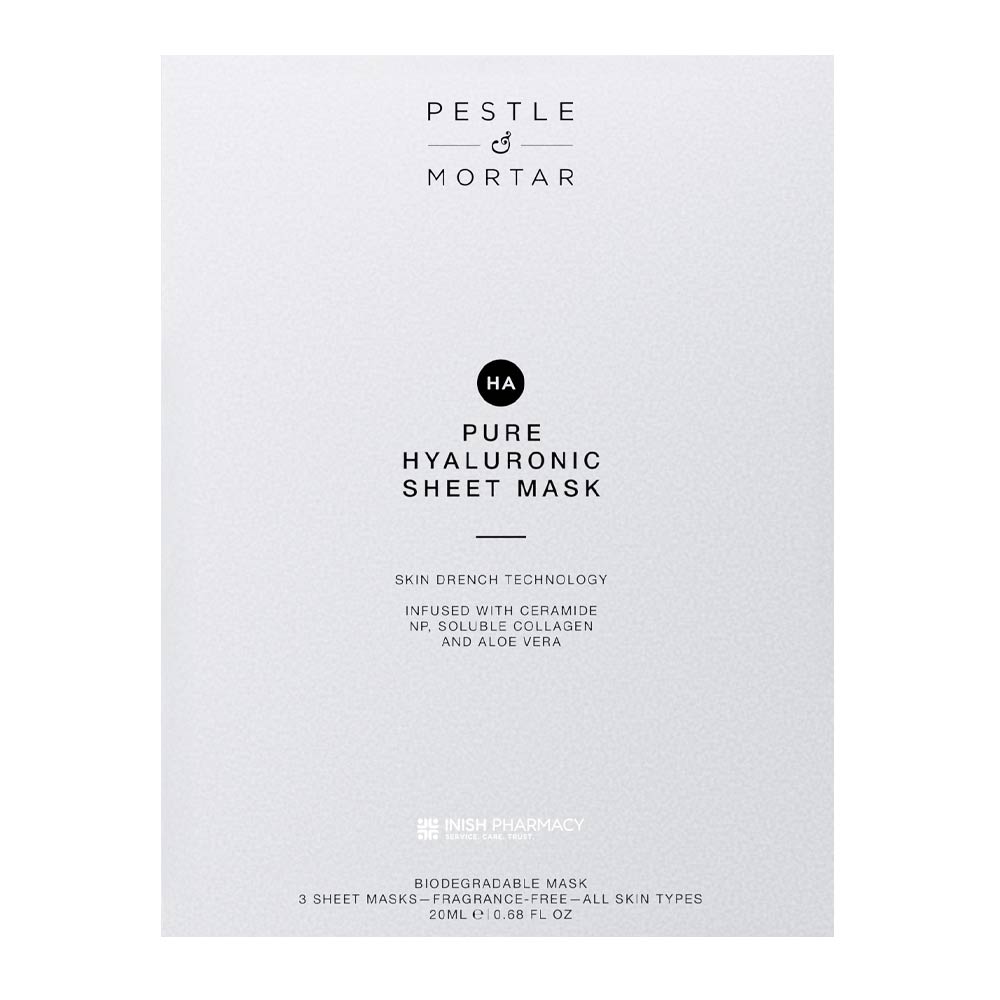 Pestle & Mortar Pure Hyaluronic Sheet Mask 3 Pack