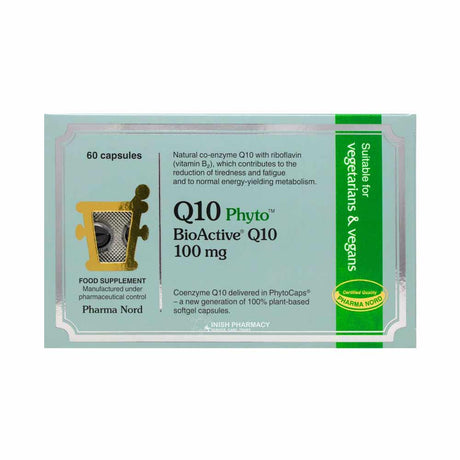 Pharma Nord BioActive Q10 Phyto 100mg 60 Pack – CoQ10 to support heart health and cellular energy