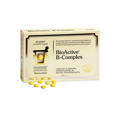 Pharma Nord BioActive B Complex 60 Pack – B vitamins for energy, nerve function and metabolism