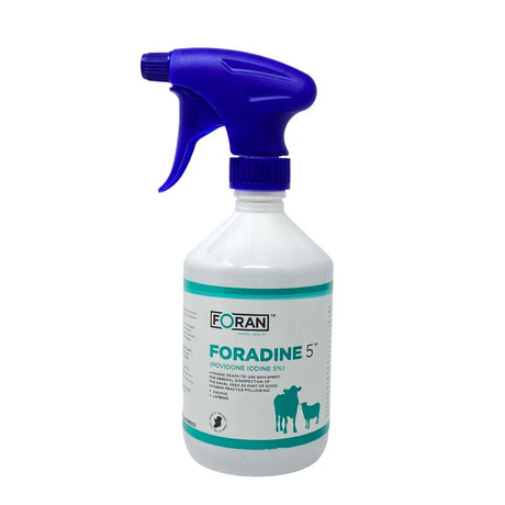 Foradine Povidone Iodine 5% Spray 500ml – cleans and protects wounds