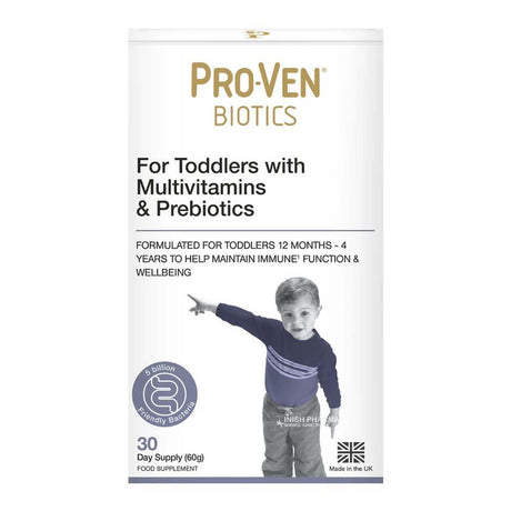 Pro-Ven Probiotics Lactobacillus & Bifidus for Toddlers 30 Days Supply – live cultures to support gut health and digestion