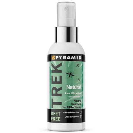 Pyramid Trek Natural Deet Free Spray 60ml – repels insects to help prevent bites and stings