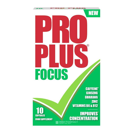 Pro Plus Focus Caffeine Tablets 10 Pack – vitamins and minerals to support energy and wellbeing
