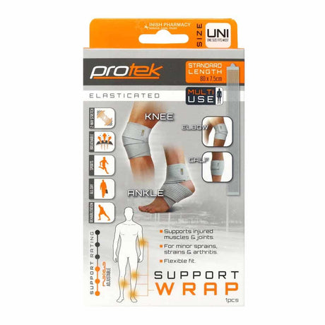 Protek Multi Use Elasticated Support Wrap – provides joint support and pain relief