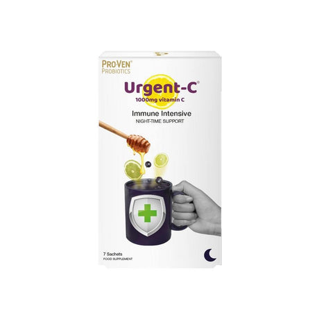 Pro-Ven Probiotics Urgent-C Immune Intensive Night-Time Support 7 Sachets – live cultures to support gut health and digestion